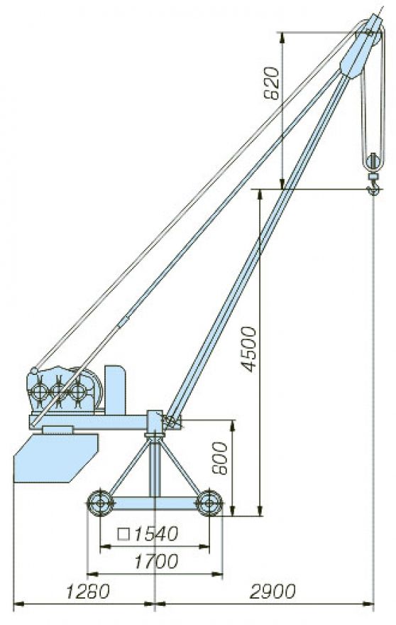 Чертеж мини крана